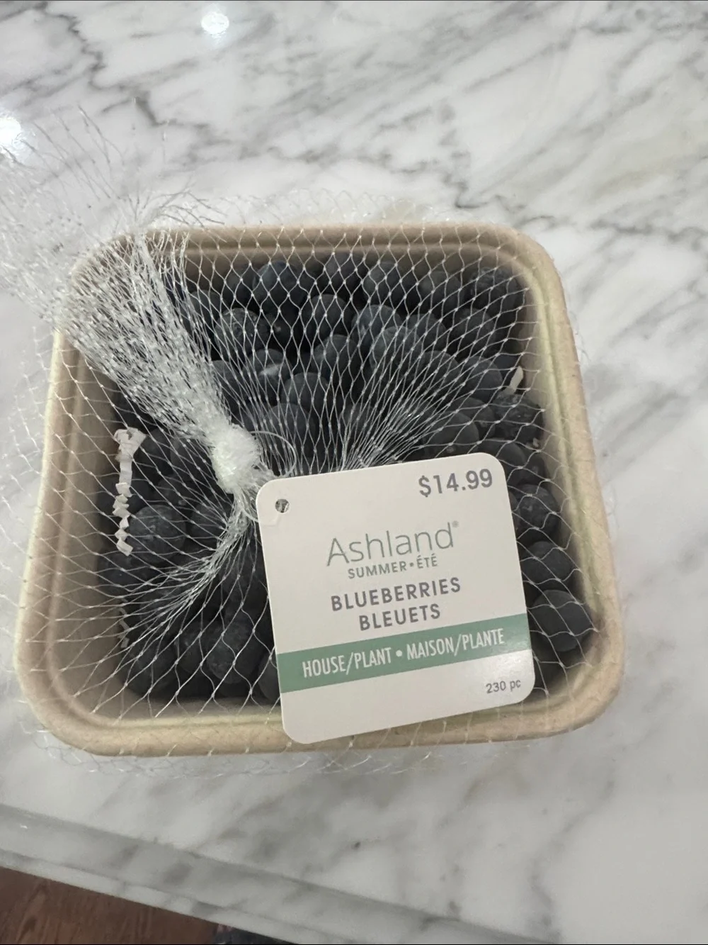 Ashland Faux Blueberries Decorative Home Accent - Dark Blue